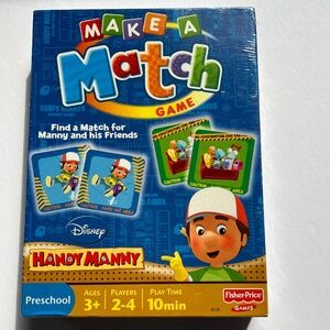 NEW Fisher Price Disney Handy Manny Make A Match Game Preschool Sealed